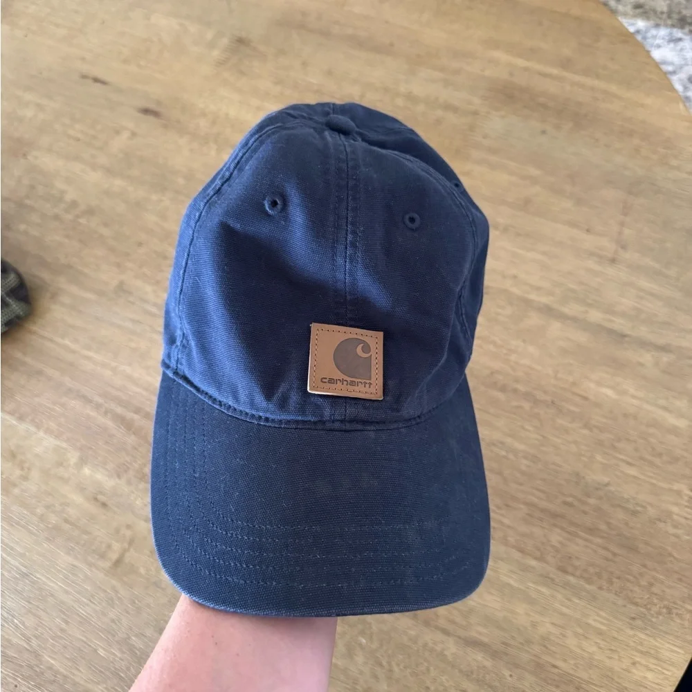 Carhartt Men/Womens Unisex Cotton Canvas Cap (Dark Indigo) - Picture 2 of 4